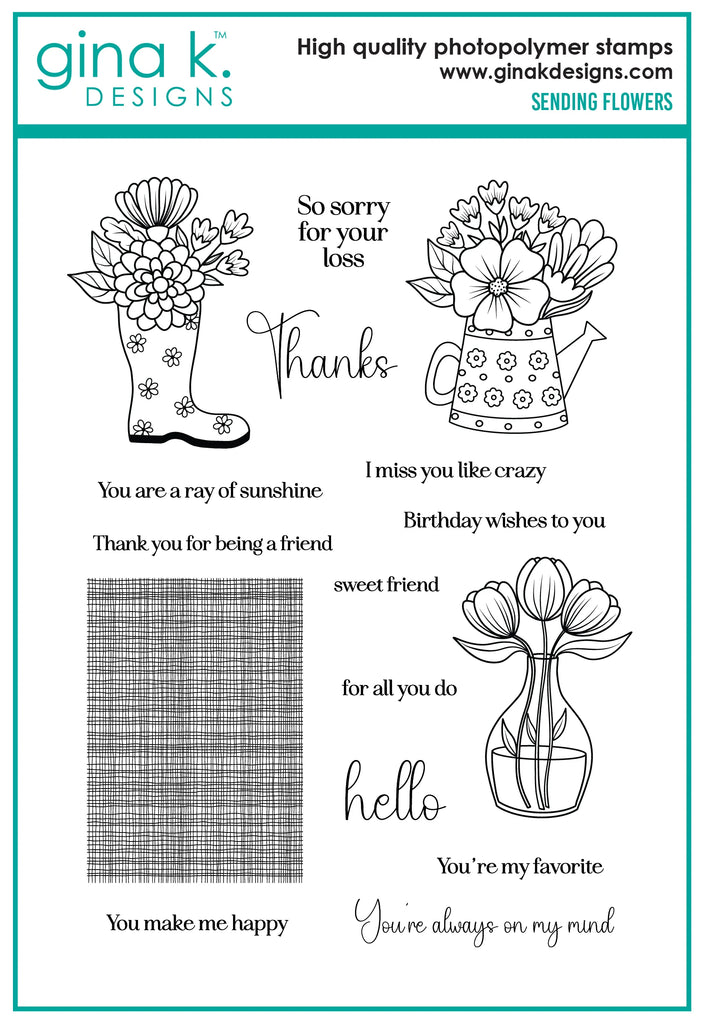 Sending Flowers Stamp set
