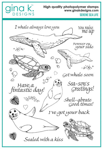 Serene Sea life Stamp Set