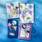 Flying Kites 3D Folder and Stencil Bundle from the Sky's the Limit Collection by Simon Hurley