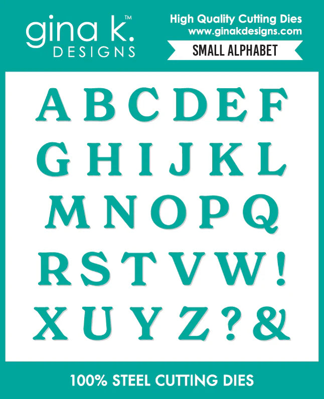 Small Alphabet Die Set