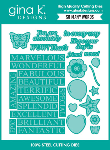 So Many Words Die Set