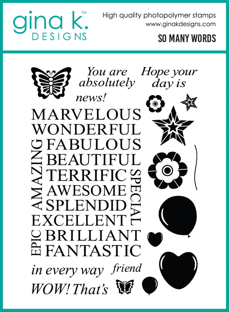 So Many Words Stamp Set