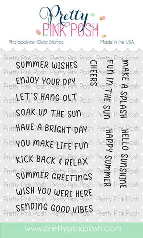 Summer Banner Greetings Stamp Set