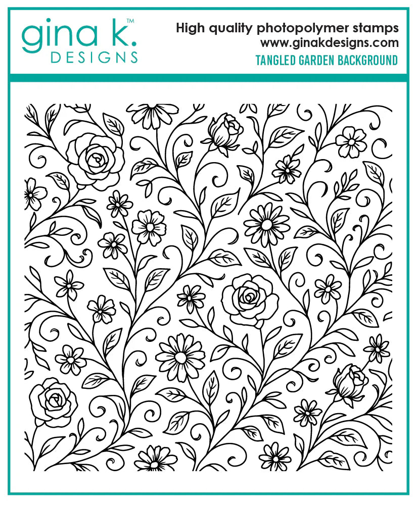 Tangled Garden Background Stamp