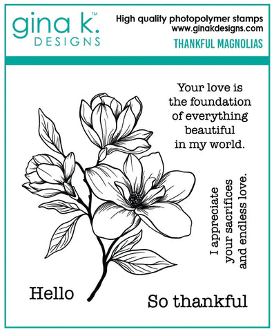 Thankful Magnolia Stamp Set