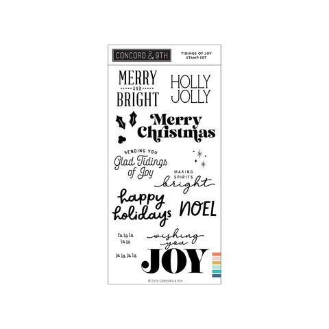 Tidings of Joy Stamp Set (4 x 8)
