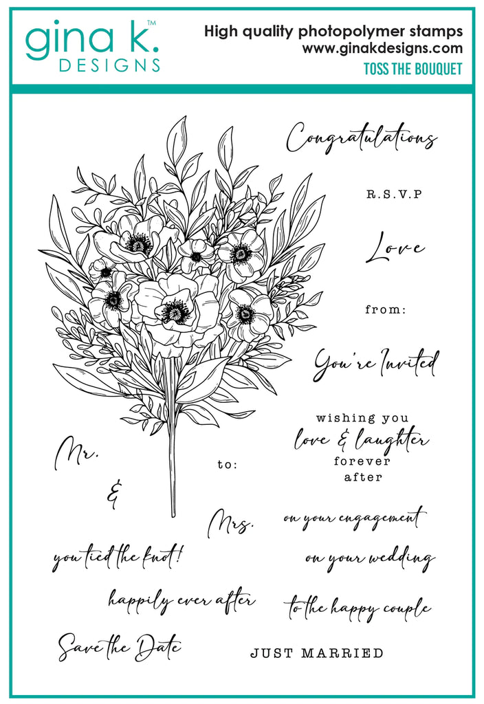 Toss the Bouquet  Stamp Set