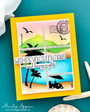 Tropical Landscape Stencil