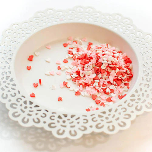 Valentine Hearts Clay Confetti