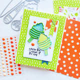 Party Oranges Enamel Dots