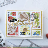 Postage Collage Harvest Stencil
