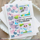 Overlapping Hearts Stencil