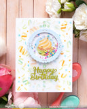 Postage Cupcake Die-n-stencil