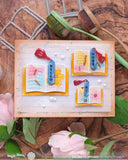 Open Book Bookmark Die