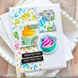 Postage Cupcake Die-n-stencil