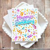 Confetti Background Stencil