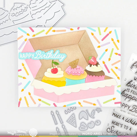 Boxed Cupcakes Die