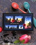 Postage Collage Forest Sunset Stamp Set