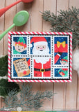 Postage Collage Dear Santa Stencil
