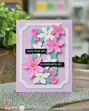 Poinsettia Frame Coloring Stencil