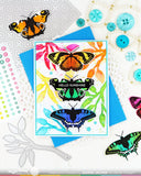Butterfly Trio Coloring Stencil