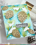 Snowcapped Pinecone Shape Die