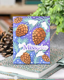 Snowcapped Pinecone Details Stamp Set