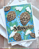Snowcapped Pinecone Details Stamp Set