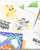 Snow Angel Pup Duo Die-n-stencil