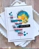 Overlapping Vertical Love Word Die