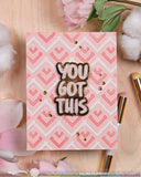 Happy Chevrons Stencil