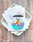 Postage Collage Bunny Silhouettes Die