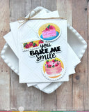 Nesting Postage Collage Baking Fun Stencil