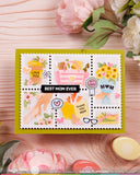 Postage Collage Mom Stencil