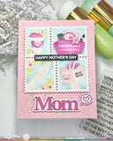 Postage Collage Mom Stencil