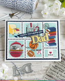 Postage Collage Mom & Dad Details Stamp Set