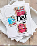 Postage Collage Mom & Dad Details Stamp Set