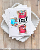 Postage Collage Dad Stencil