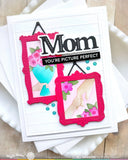Postage Collage Mom Stencil