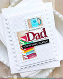 Postage Collage Dad Stencil