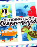 Postage Collage Under the Sea Stencil