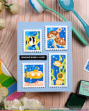 Postage Collage Under the Sea Stencil