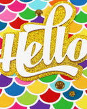 Waving Hello Word Die