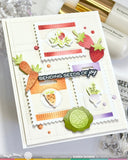 Postage Collage Seeds Stencil