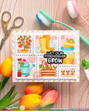 Postage Collage Gardening Stencil