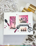 Postage Collage Garden Silhouettes Stamp Set
