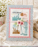 Postage Collage Garden Silhouettes Stamp Set