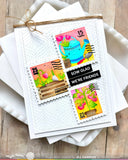 Postage Collage Gardening Stencil