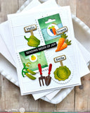 Postage Collage Seeds Stencil