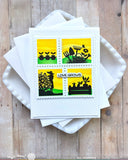Postage Collage Garden Silhouettes Stamp Set